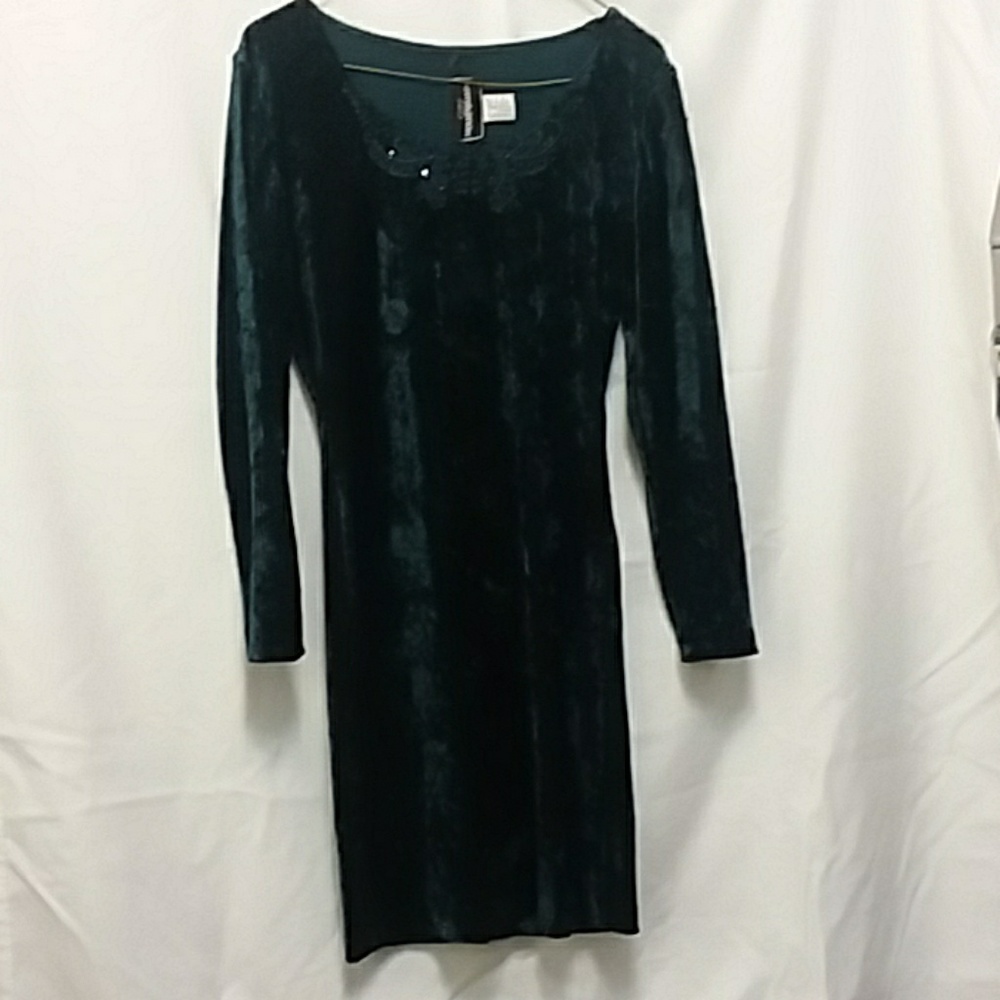 Crushed velour dress